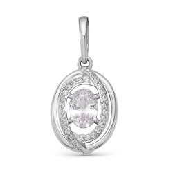 AG3-9727 Подвеcка с фианитами. Серебро 925.