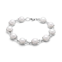 AG8-102AG Колье с жемчугом. Серебро 925.