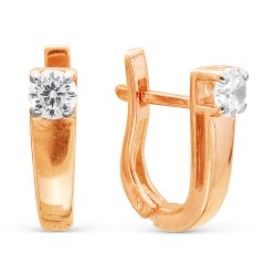 AG2-8797 Серьги с бриллиантами. Золото 585.