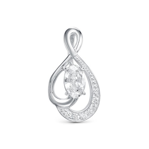 AG3-9884 Подвеcка с фианитами. Серебро 925. 