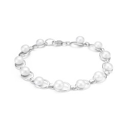 AG8-110 Колье с жемчугом. Серебро 925.